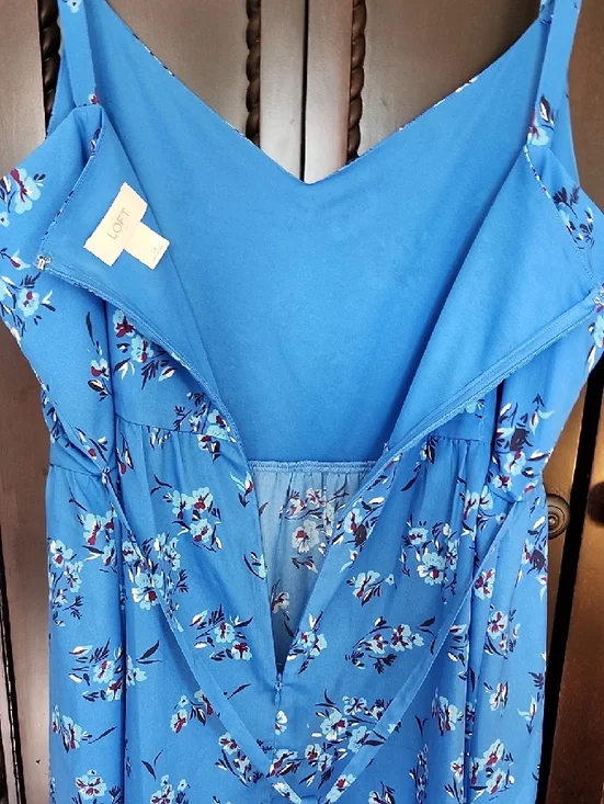 Loft Blue Floral Spaghetti Strap Sundress - Picture 10 of 12
